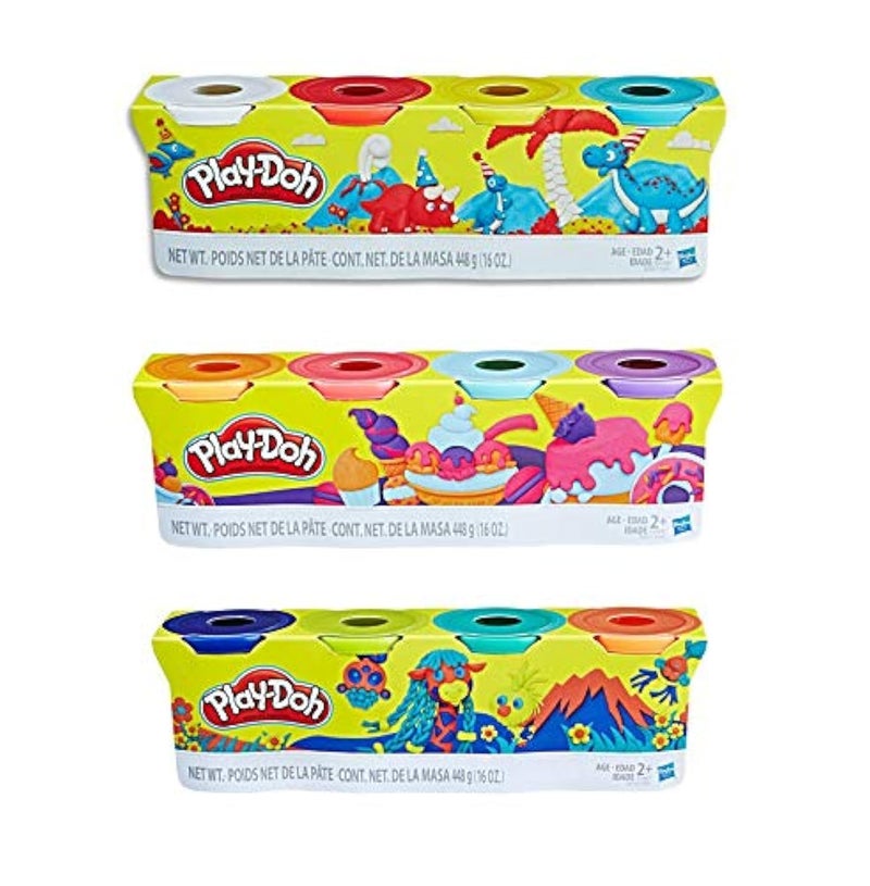 PD Play Doh Compound Bundle - Classic, Wild, and Sweet Colors 4 Pack - Image 1